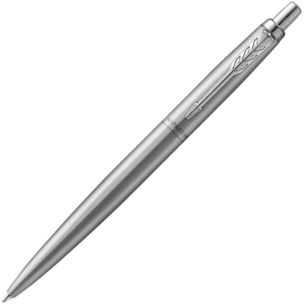 Ручка шариковая Parker Jotter XL Monochrome Grey, серебристая с логотипом СПб - фото № 1