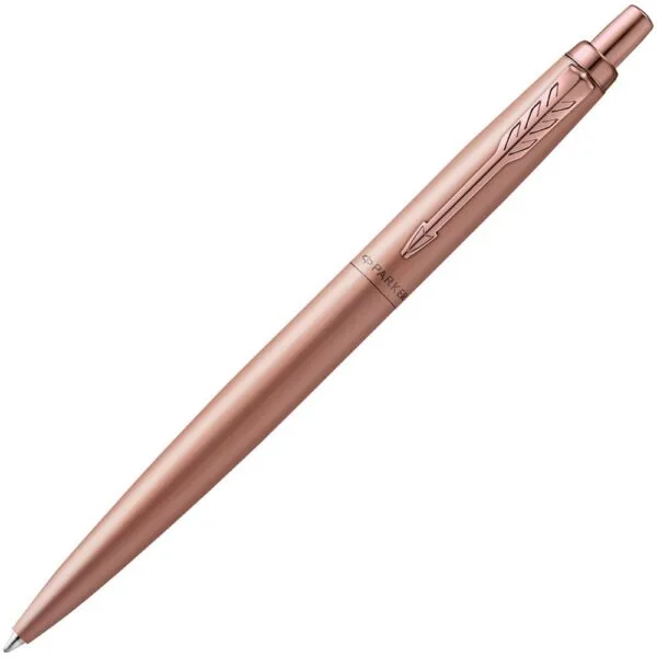 Ручка шариковая Parker Jotter XL Monochrome Pink Gold, розовое золото с логотипом СПб - фото № 1