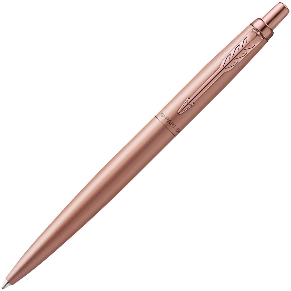 Ручка шариковая Parker Jotter XL Monochrome Pink Gold, розовое золото с логотипом СПб - фото № 1