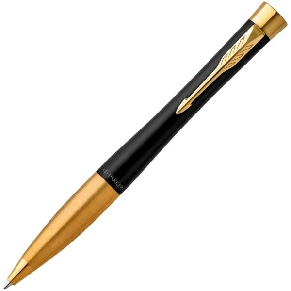 Ручка шариковая Parker Urban Twist Black GT с логотипом СПб - фото № 1