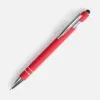Ручка шариковая Pointer Soft Touch со стилусом, красная с логотипом СПб - фото № 1