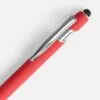 Ручка шариковая Pointer Soft Touch со стилусом, красная с логотипом СПб - фото № 3