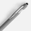 Ручка шариковая Pointer Soft Touch со стилусом, серая с логотипом СПб - фото № 3