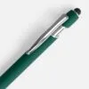 Ручка шариковая Pointer Soft Touch со стилусом, зеленая с логотипом СПб - фото № 3
