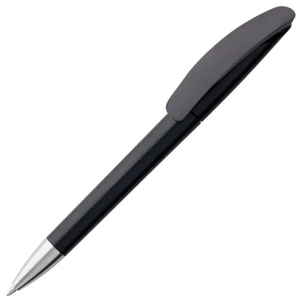 Ручка шариковая Prodir DS3.1 TPC, черная с логотипом СПб - фото № 1