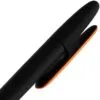 Ручка шариковая Prodir DS5 TRR-P Soft Touch, черная с оранжевым с логотипом СПб - фото № 6