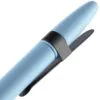 Ручка шариковая Prodir DS5 TSM Metal Clip, голубая с серым с логотипом СПб - фото № 5