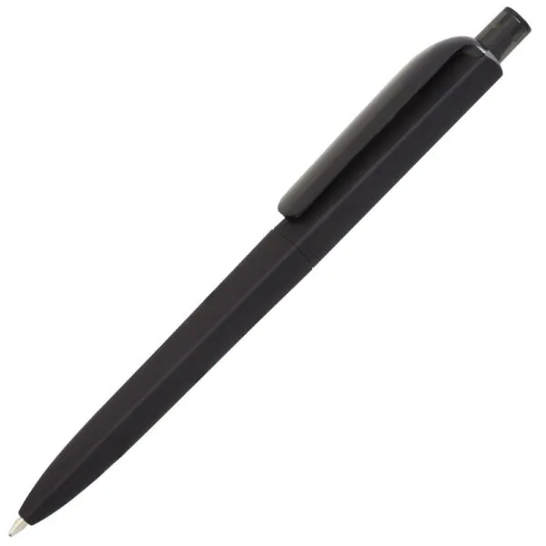 Ручка шариковая Prodir DS8 PRR-T Soft Touch, черная с логотипом СПб - фото № 1