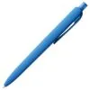 Ручка шариковая Prodir DS8 PRR-T Soft Touch, голубая с логотипом СПб - фото № 3