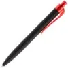 Ручка шариковая Prodir QS01 PRT-T Soft Touch, черная с красным с логотипом СПб - фото № 3