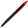 Ручка шариковая Prodir QS01 PRT-T Soft Touch, черная с красным с логотипом СПб - фото № 4