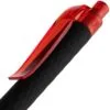 Ручка шариковая Prodir QS01 PRT-T Soft Touch, черная с красным с логотипом СПб - фото № 5