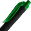 Ручка шариковая Prodir QS01 PRT-T Soft Touch, черная с зеленым с логотипом СПб - фото № 5