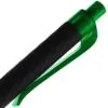 Ручка шариковая Prodir QS01 PRT-T Soft Touch, черная с зеленым с логотипом СПб - фото № 6