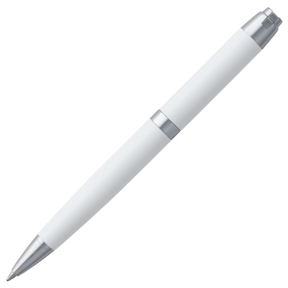 Ручка шариковая Razzo Chrome, ver.2, белый с логотипом СПб - фото № 4