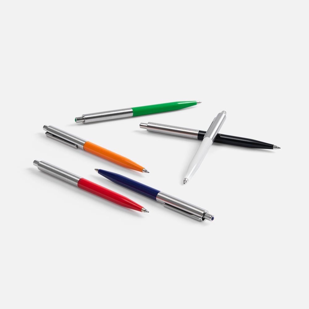 Ручка шариковая Senator Point Metal, ver.2, черная с логотипом СПб - фото № 5