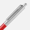 Ручка шариковая Senator Point Metal, ver.2, красная с логотипом СПб - фото № 3