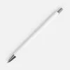 Ручка шариковая Slim Beam, белая с логотипом СПб - фото № 1