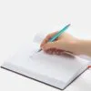 Ручка шариковая Slim Beam, бирюзовая с логотипом СПб - фото № 3