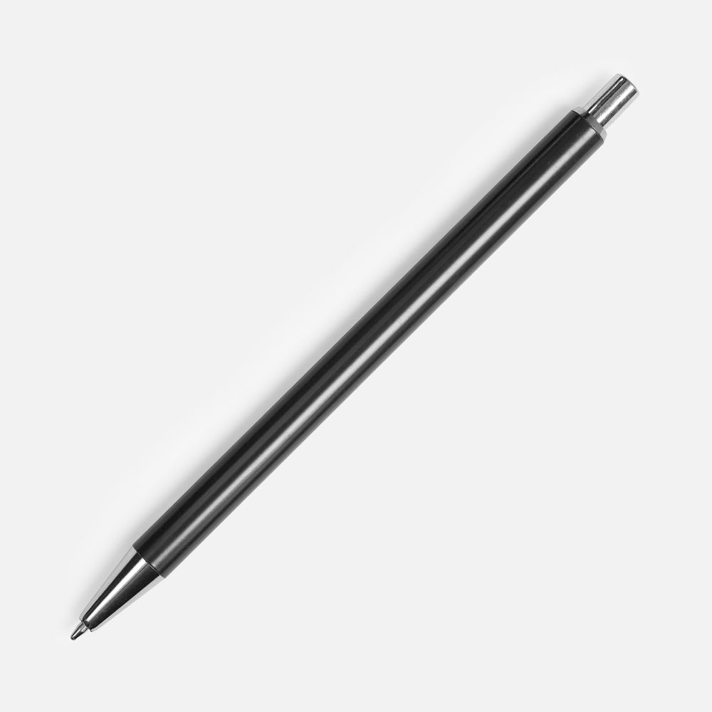Ручка шариковая Slim Beam, черная с логотипом СПб - фото № 1