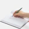 Ручка шариковая Slim Beam, зеленая с логотипом СПб - фото № 3
