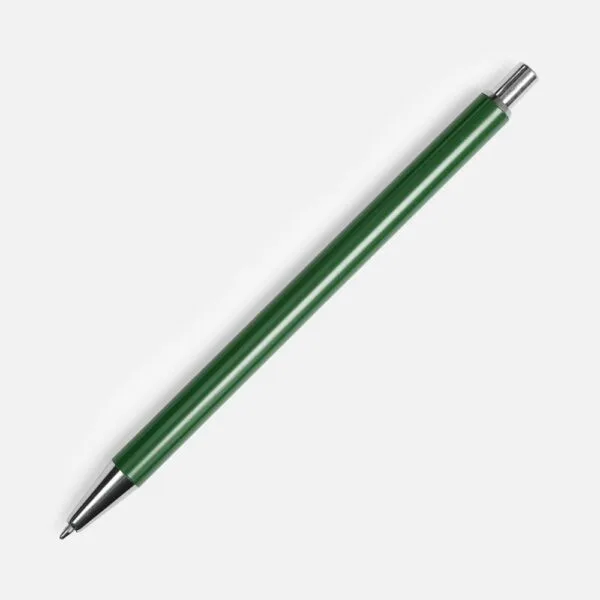 Ручка шариковая Slim Beam, зеленая с логотипом СПб - фото № 1