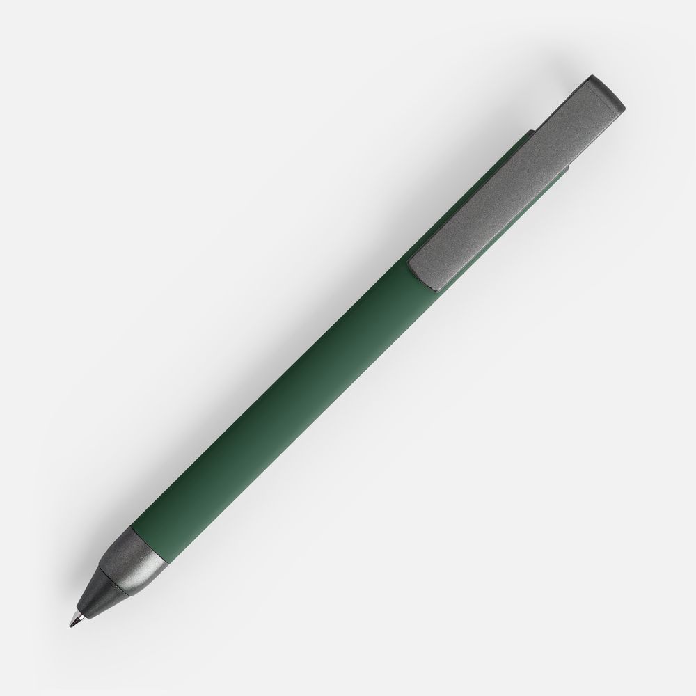 Ручка шариковая Standic с подставкой для телефона, зеленая с логотипом СПб - фото № 2