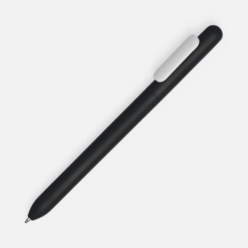 Ручка шариковая Swiper Soft Touch, черная с белым