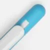 Ручка шариковая Swiper Soft Touch, голубая с белым с логотипом СПб - фото № 3