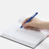 Ручка шариковая Swiper Soft Touch, синяя с белым с логотипом СПб - фото № 4