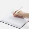 Ручка шариковая Swiper SQ Soft Touch, белая с логотипом СПб - фото № 4