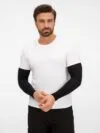 Рукава спортивные Flexor, черные с логотипом СПб - фото № 1