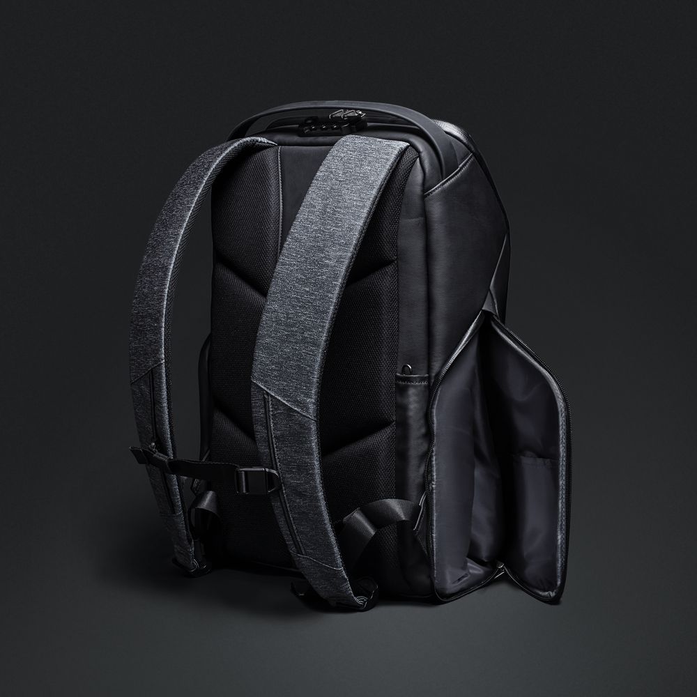 Рюкзак FlexPack Pro, темно-серый с логотипом СПб - фото № 5