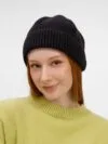 Шапка ComFleece, черная с логотипом СПб - фото № 5