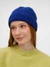 Шапка ComFleece, темно-синяя (кобальт) с логотипом СПб - фото № 5