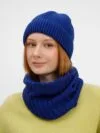 Шапка ComFleece, темно-синяя (кобальт) с логотипом СПб - фото № 6