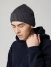 Шапка Hinge, темно-серая (графит) с логотипом СПб - фото № 5