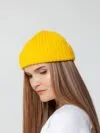 Шапка Hipsta, желтая с логотипом СПб - фото № 5