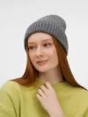 Шапка Laconi, темно-серый меланж с логотипом СПб - фото № 5