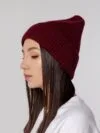 Шапка Tommi, бордовая с логотипом СПб - фото № 5