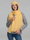 Шарф Capris, желтый с логотипом СПб - фото № 6
