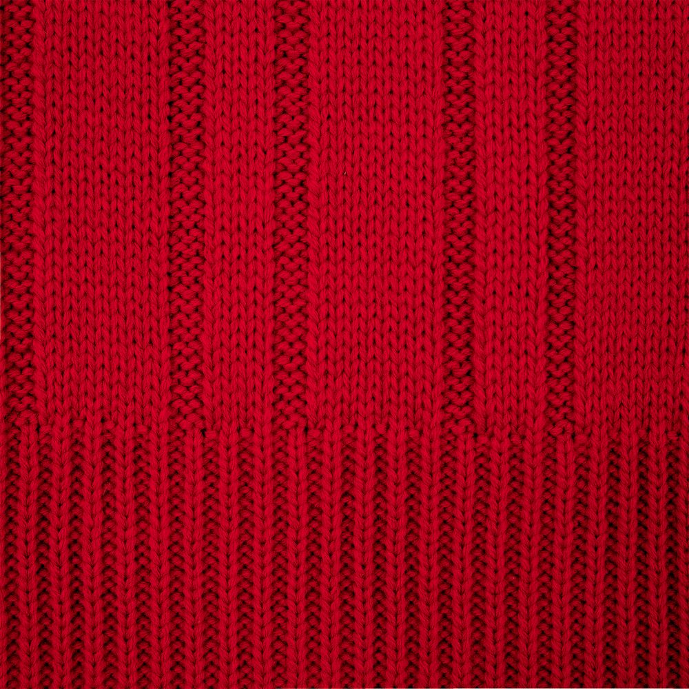 Шарф Knit Beat, красный с логотипом СПб - фото № 3
