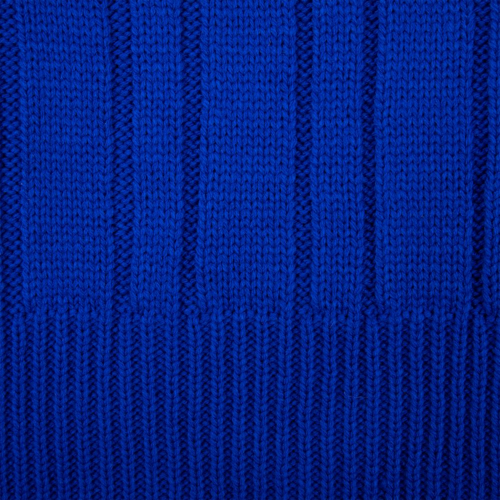 Шарф Knit Beat, синий с логотипом СПб - фото № 3