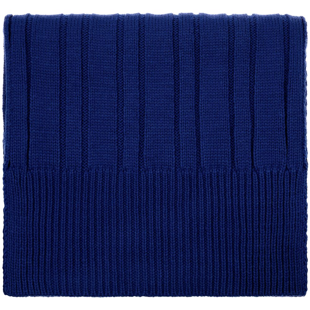 Шарф Knit Beat, темно-синий с логотипом СПб - фото № 2