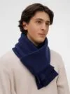 Шарф Laconi, синий с логотипом СПб - фото № 6