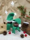 Шарфик на игрушку Dress Cup, зеленый с логотипом СПб - фото № 3