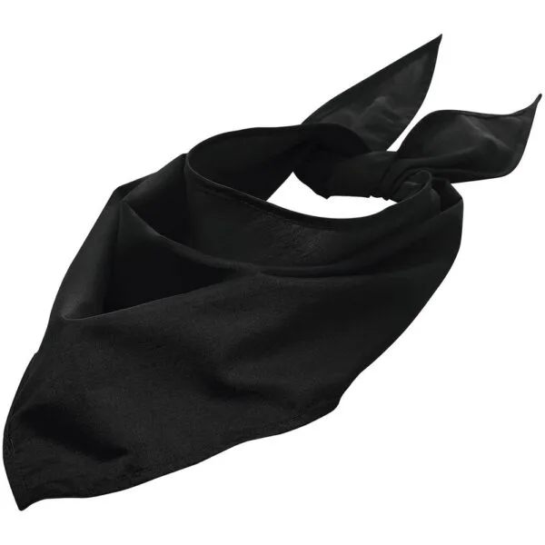 Шейный платок Bandana, черный с логотипом СПб - фото № 1