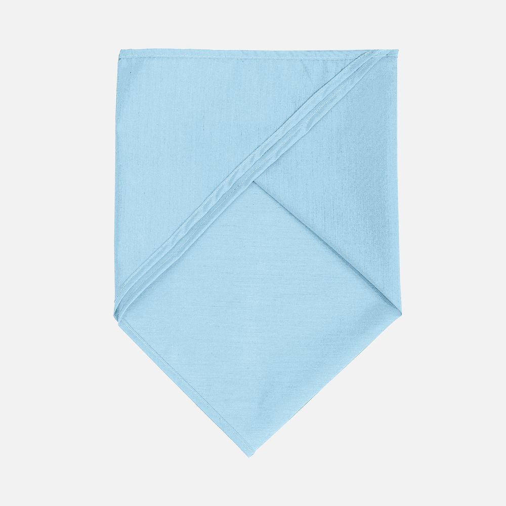 Шейный платок Bandana, голубой с логотипом СПб - фото № 2