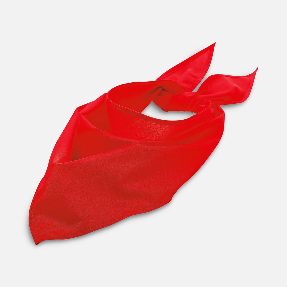 Шейный платок Bandana, красный с логотипом СПб - фото № 1