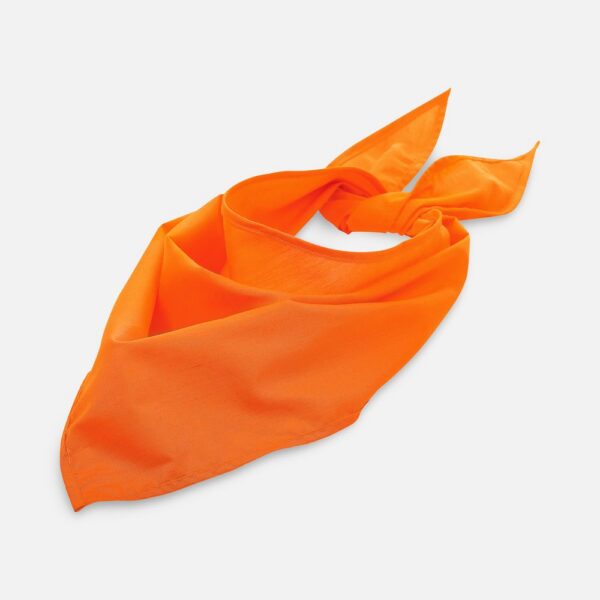 Шейный платок Bandana, оранжевый с логотипом СПб - фото № 1